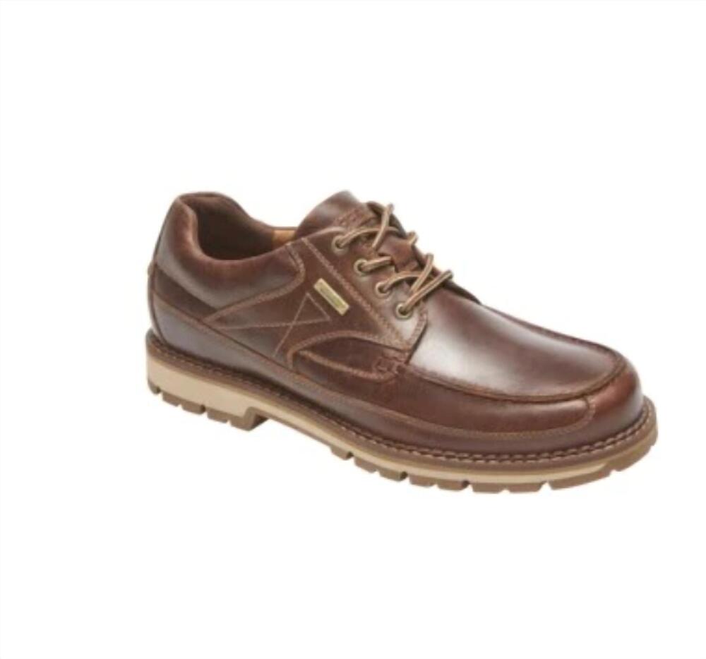NEW ROCKPORT men's centry moc oxford shoes in brown